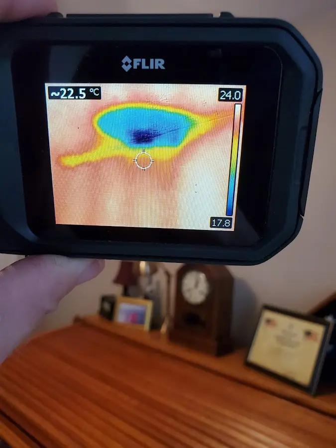Thermal imaging inspection for water damage in Cuyahoga Falls