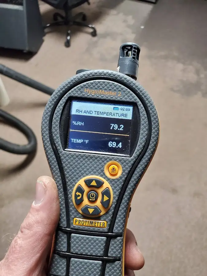 Moisture meter humidity assessment for Mold Remediation & Removal in Cuyahoga Falls
